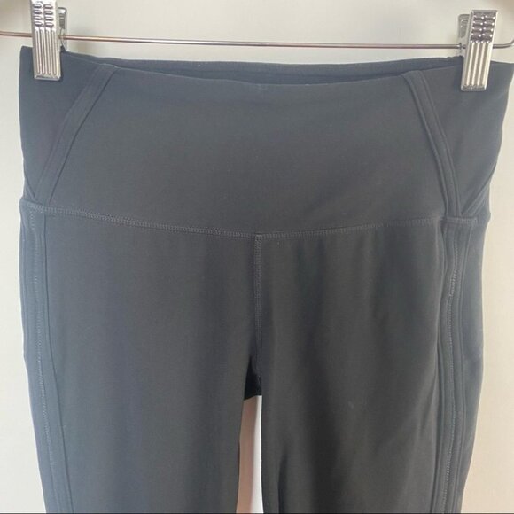 Athleta| High Rise Peekaboo‎ 7/8 Tight in Black, Legging #869241 - Picture 6 of 13